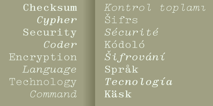 Tecla Font Poster 3